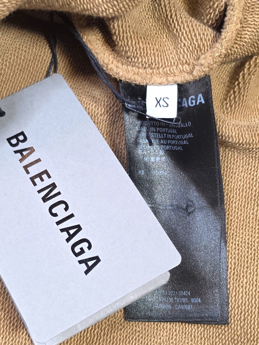 $1050 BALENCIAGA BB Hoodie Sweatshirt Oversized XS - Picture 5 of 6
